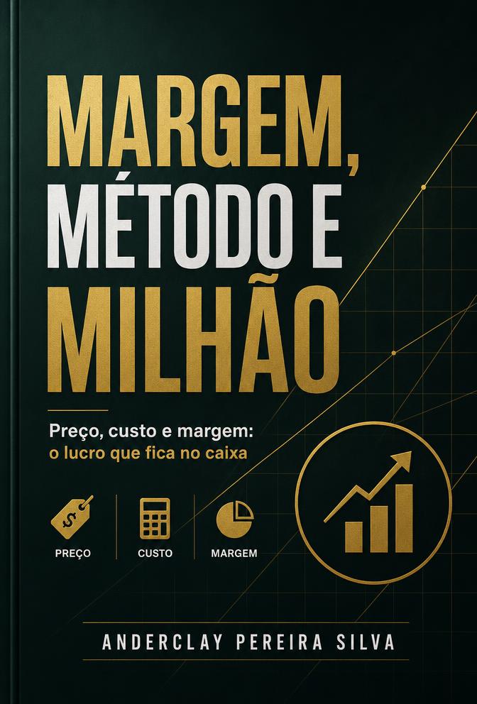 Capa do livro Margem, Método e Milhão, de Anderclay Pereira Silva